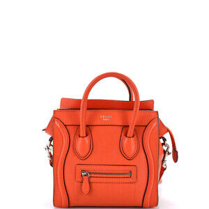 Celine Nano Luggage Bag Grainy Leather